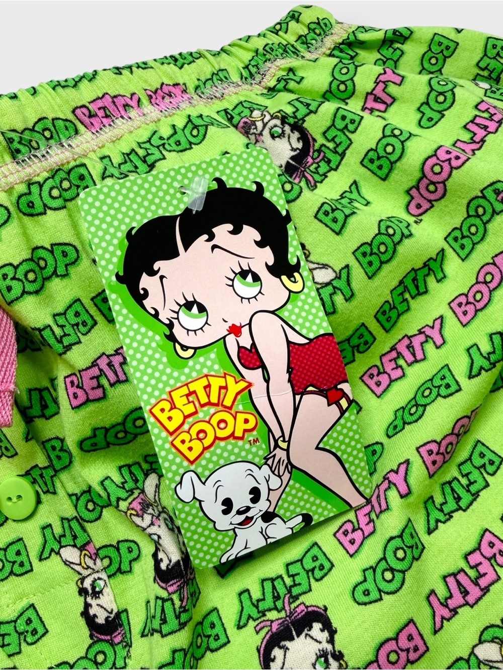 Vintage NWT Y2K AOP Betty Boop Lounge Boxer Shorts, Elastic Waist 2005 Cartoon - Picture 3 of 6